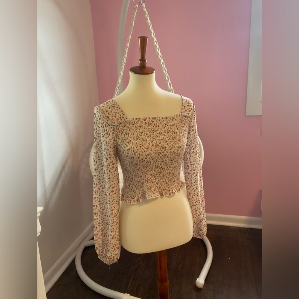 Pink floral top